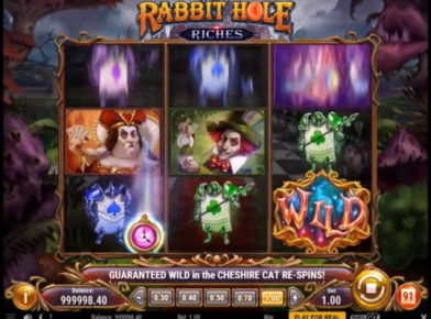 Rabbit Hole Riches slot logo